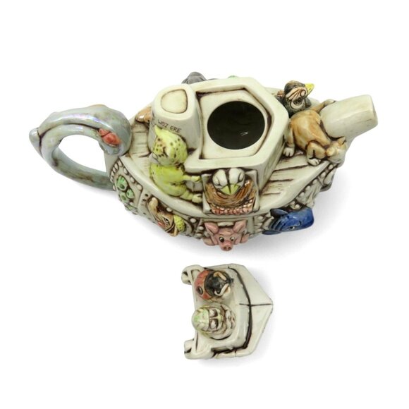 Harmony Kingdom Limited Edition ARK TEAPOT with Fantasy Animal Sculptures 90s Vi - Picture 3 of 11